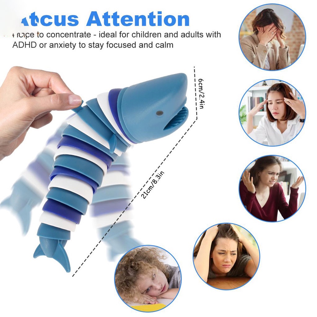 Con Quay Đồ Chơi Fidget Spinner 3D HìNh Cá MậP / Cá MậP 2022 GiúP GiảM Stress Cho Trẻ Em / NgườI LớN