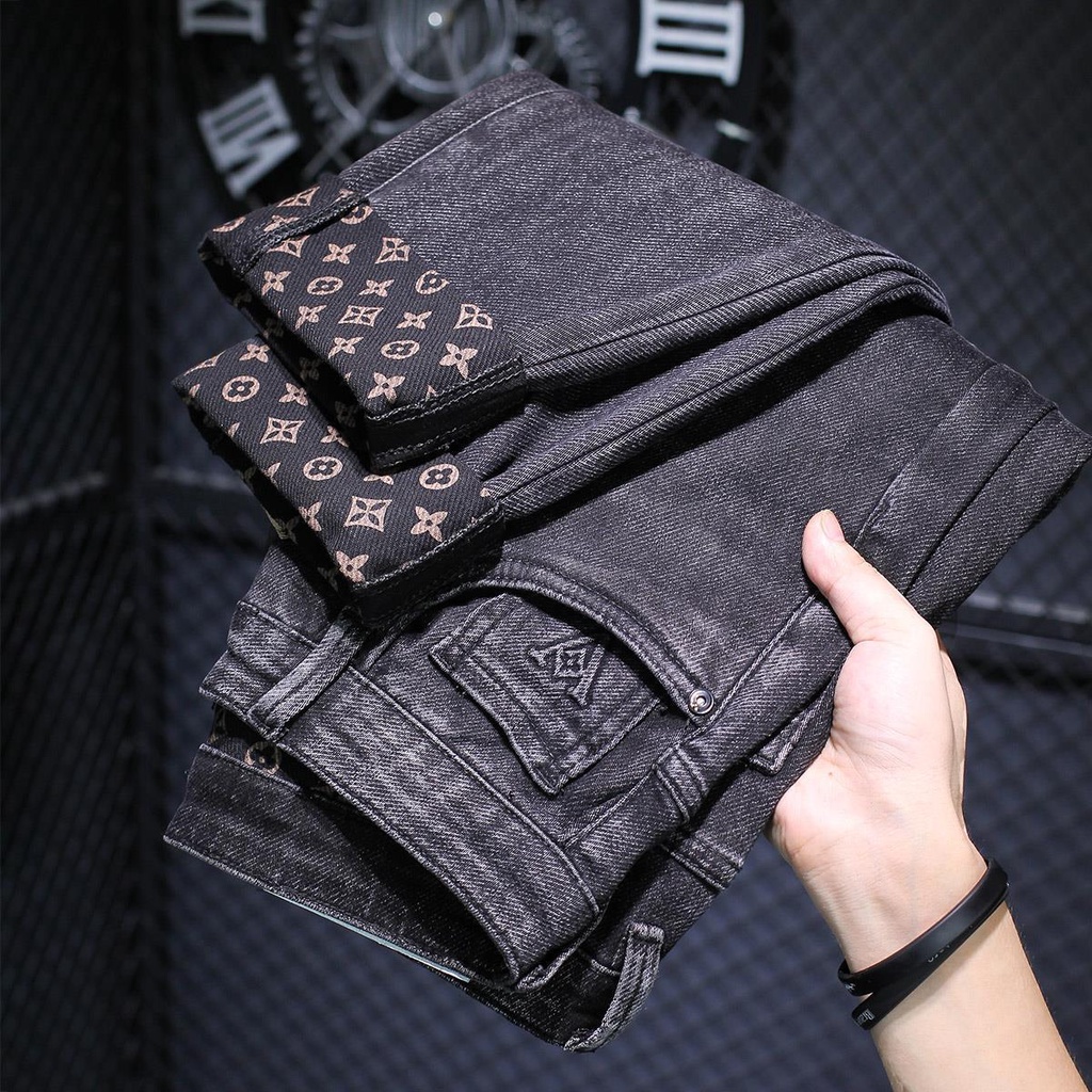 Quần Jean Dài Thiết Kế Phong Cách Hàn Quốc Thời Trang Dành Cho Nam