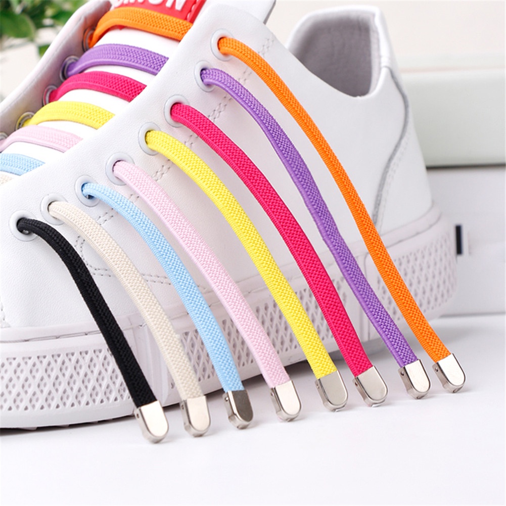 1 Cặp dây giày co giãn bằng polyester không cần buộc