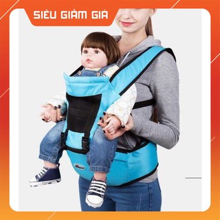 Địu em bé có bệ (ghế) ngồi giúp chống đau mỏi cơ cho bé, đai điệu trẻ em cao cấp -Tổng Kho Buôn