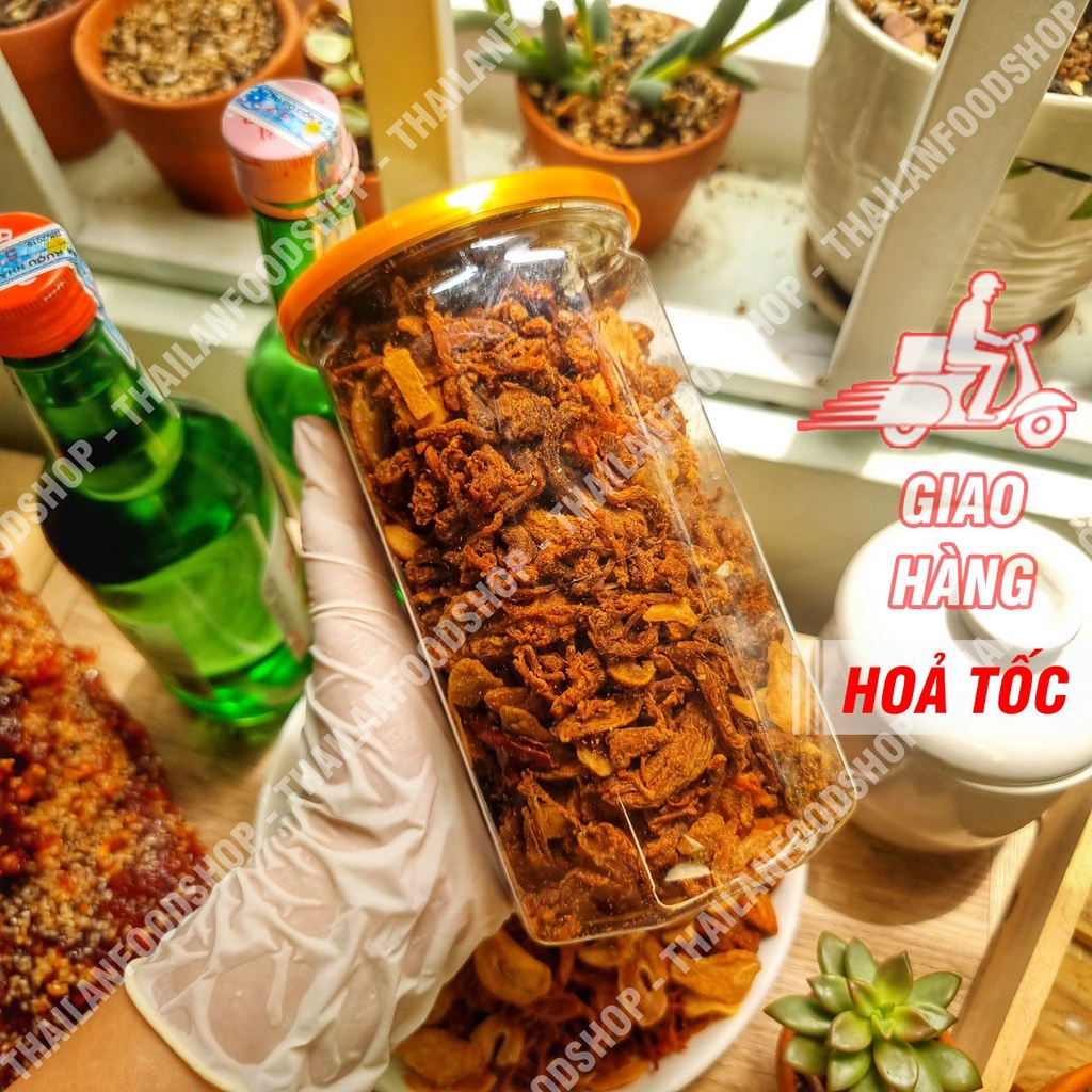 Khô Heo Cháy Tỏi Lon 300gr