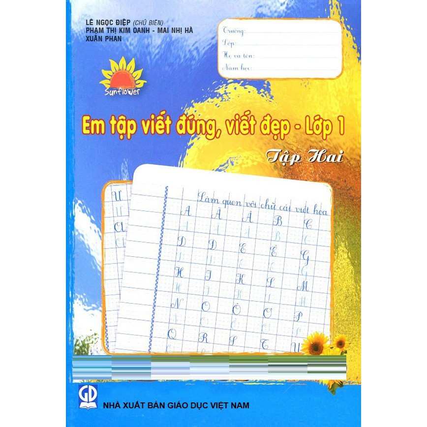 Sách - Em Tập Viết Đúng, Viết Đẹp Lớp 1 - Tập 2