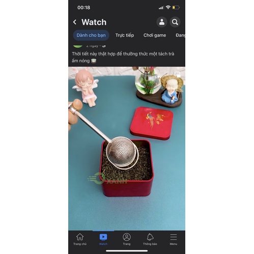 Dụng Cụ Lọc Trà Hình Quả Cầu Bằng Thép Không Gỉ