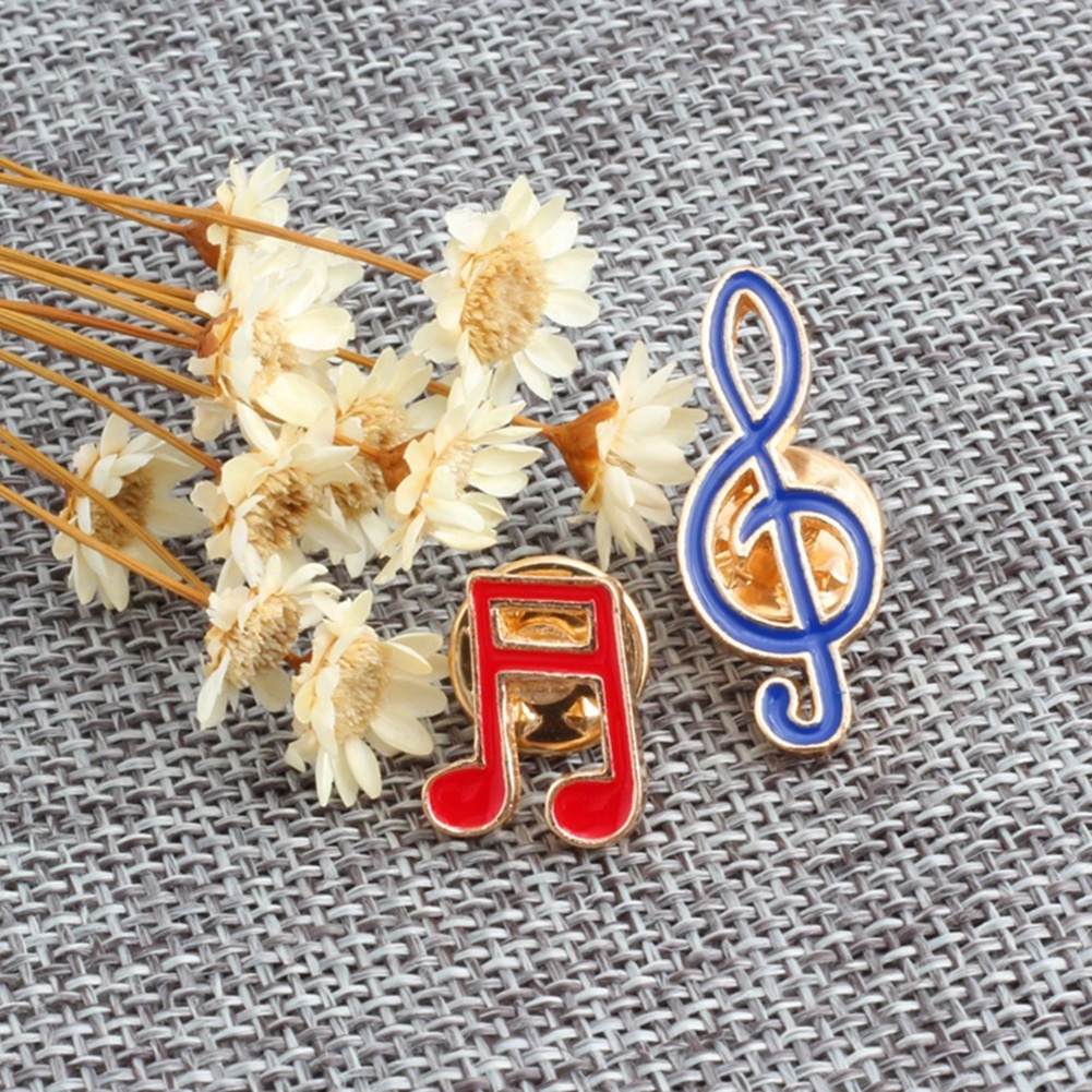 1 Huy Hiệu Cài Áo Hình Nốt Nhạc Hoạt Hình