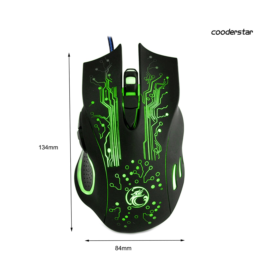 Chuột chơi game IMICE X9 có dây và đèn nhiều màu sắc