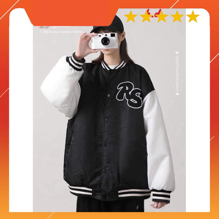 Áo khoác bomber RS tay trắng HĐ12 | BigBuy360 - bigbuy360.vn