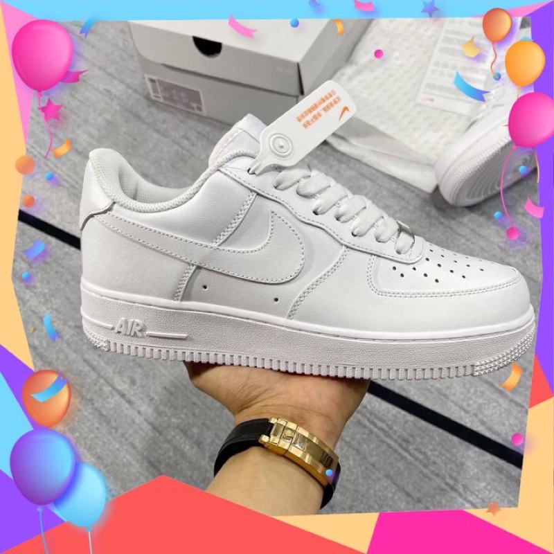 🎁 Giày Thể Thao 𝐍𝐢𝐤𝐞 Trắng, 𝐍𝐢𝐤𝐞 AF1 Siêu Xinh Màu Trắng Bản Đẹp Nét