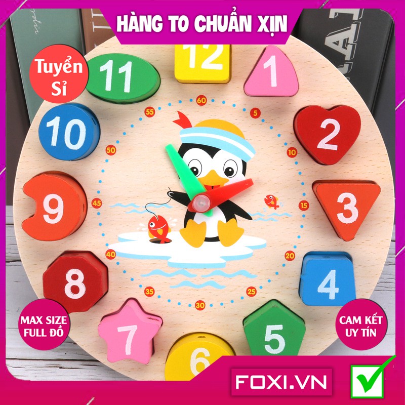 [HÀNG ĐẸP FREESHIP] Bộ đồ chơi gỗ Foxi-Đồ chơi trẻ em thông minh-xâu hạt làm toán Montessori sáng tạo-khéo léo-siêu rẻ