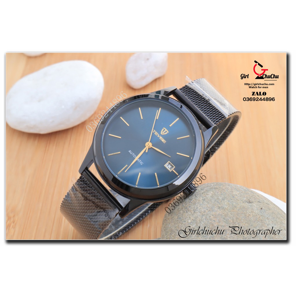 Đồng hồ nam Tevise cơ tự động với thiết kế cực trẻ trung, năng động, dây lưới mang cực ôm tay