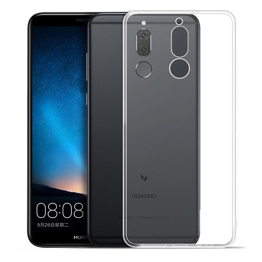 Ốp lưng dẻo silicon cho Huawei Nova 2i hiệu Ultra thin (0.6mm, trong suốt,chống trầy) - Hàng chính hãng