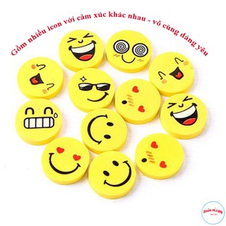 1 Viên Tẩy Chì Hình Mặt Cười Cute – icon cảm xúc vui nhộn -00247