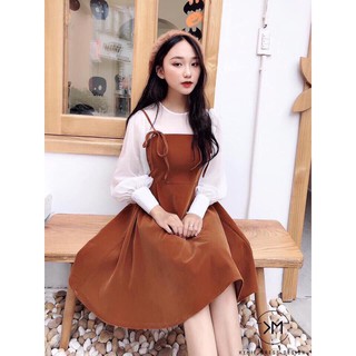 Set bộ yếm + áo dài tay