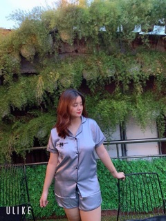 [BIGSIZE 60-75KG] BỘ LỤA NƠ NGẮN FROM DƯỚI 75KG