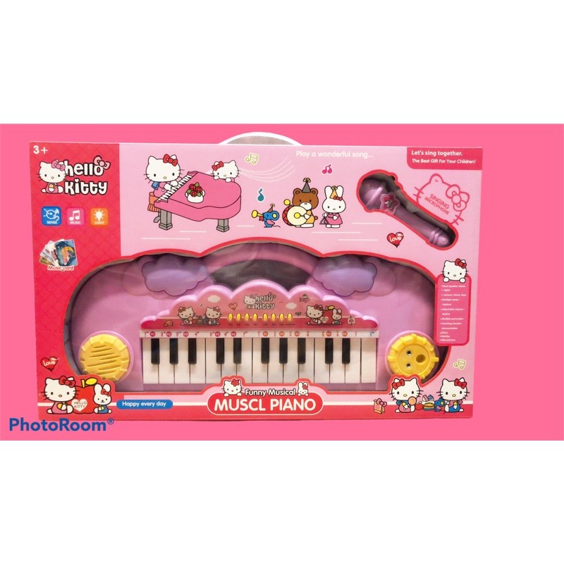 🌸 Đàn Organ Mini Kitty Màu Hồng Cho Bé 🌸 Ảnh shop tự chụp