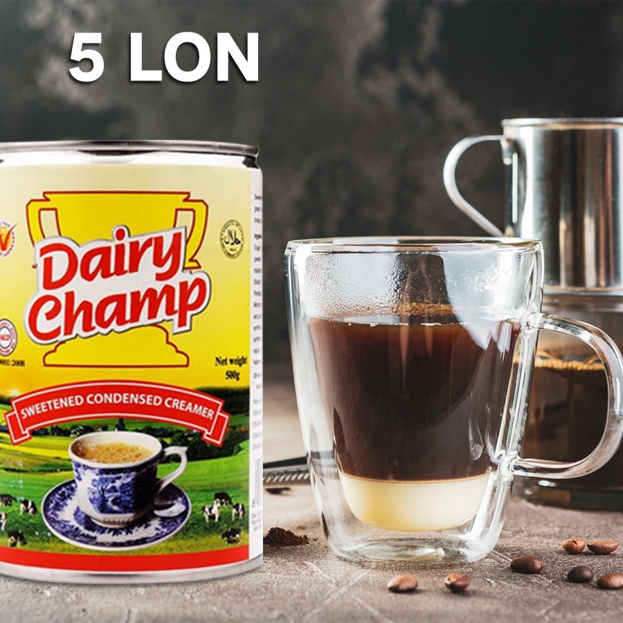 Combo 5 lon sữa đặc có đường Daily Charm 380gram