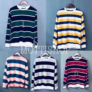 ÁO SWEATER THU ĐÔNG NAM NỮ KẺ SỌC