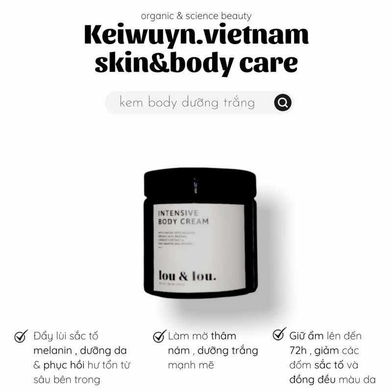 Lou Cream from Keiwuyn ( SẢN PHẨM BEST SELLER CỦA SHOP )
