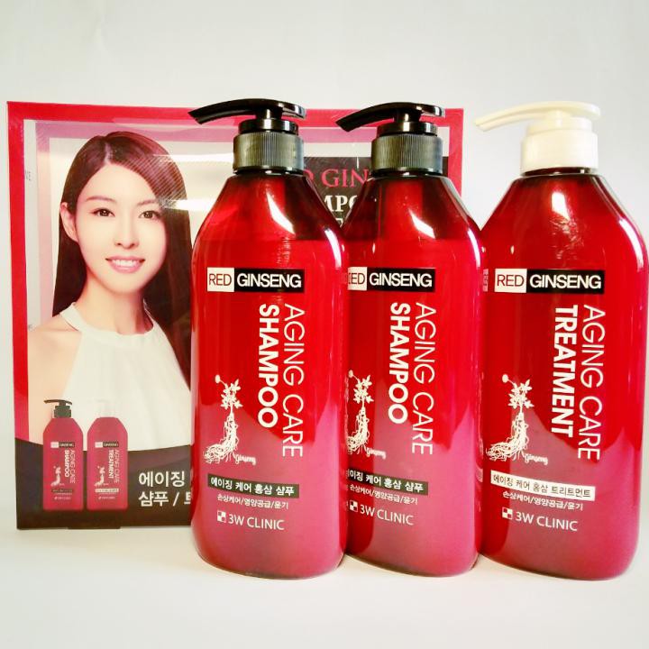 DẦU XẢ 3W CLINIC RED GINGENG AGING CARE 500ML CHÍNH HÃNG - 5724