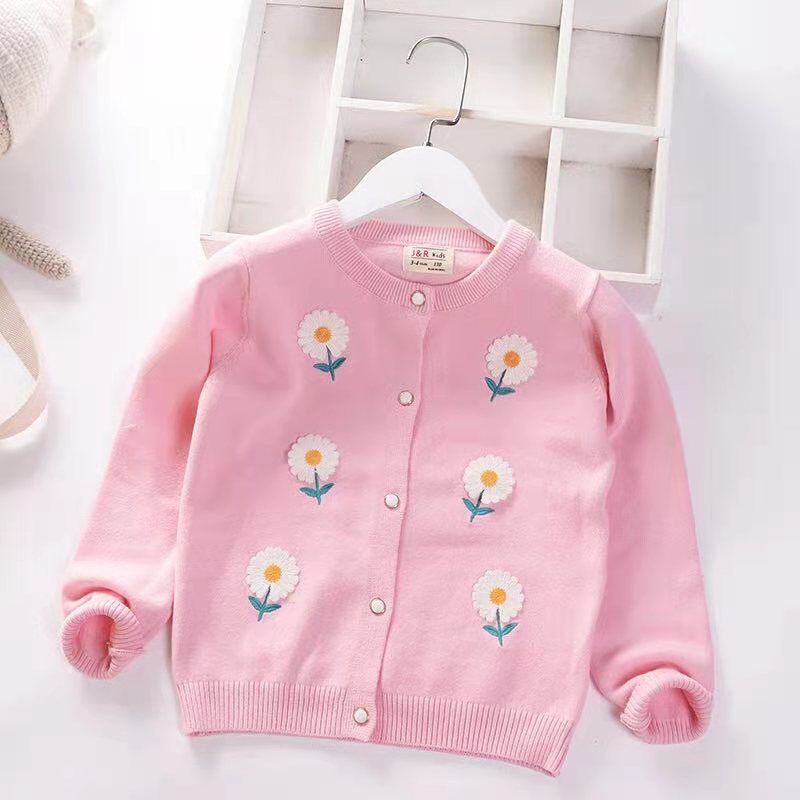 Áo len cadigan bé gái mẫu hottrend 2021 phù hợp cho bé từ 2/3-7/8 tuổi