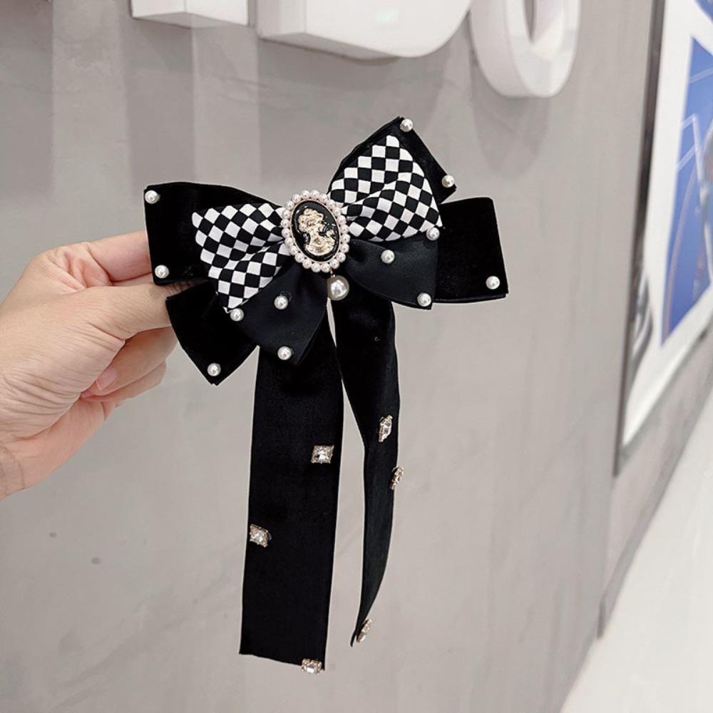 Kẹp Tóc Hình Nơ Phong Cách Cổ Điển Thanh Lịch Dành Cho Nữ