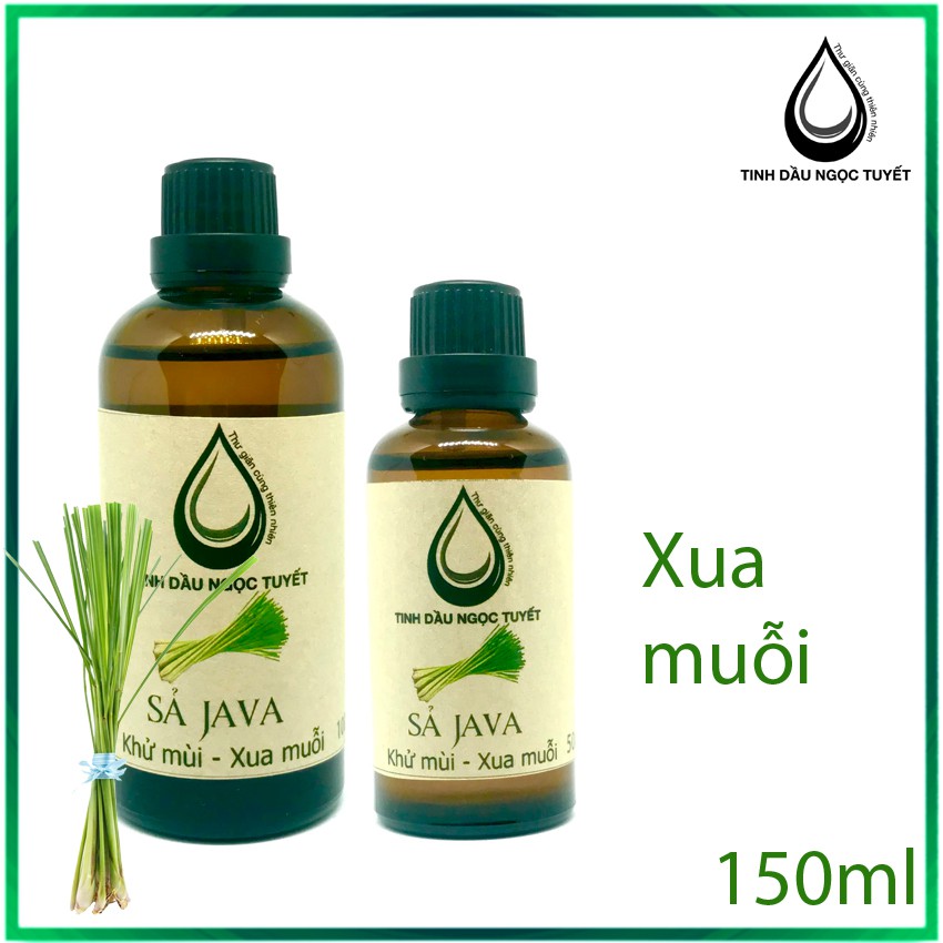 Tinh dầu sả JAVA nguyên chất Ngọc Tuyết 150ml - nồng đậm, xua côn trùng