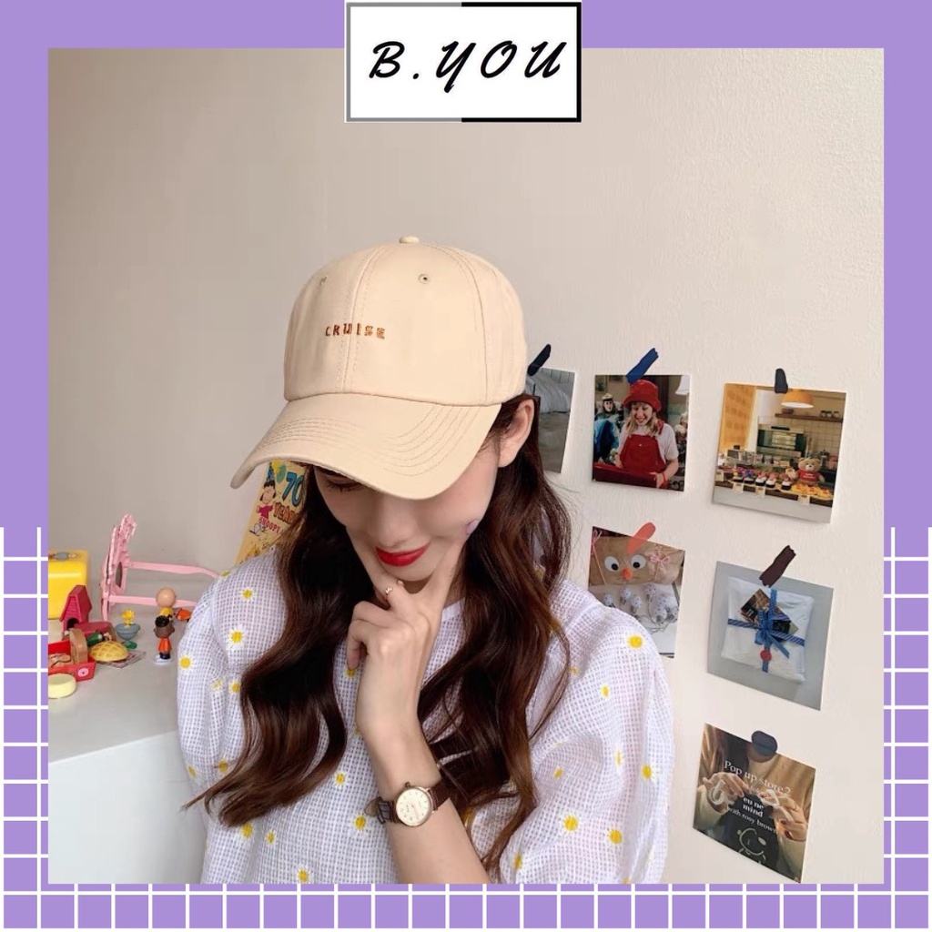 Mũ lưỡi trai nam nữ unisex trơn màu, phong cách trẻ trung thường ngày, chất liệu thoáng mát, chống nắng hiệu quả
