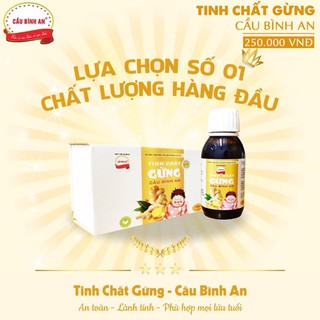 Tinh chất gừng thải độc Hạ sốt cầu bình an có quà tặng kèm