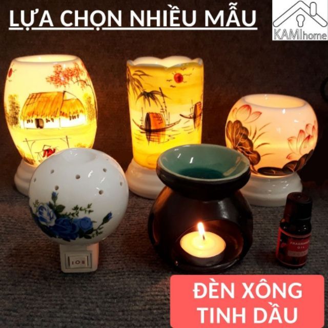 Đèn Xông Tinh Dầu - Đèn Ngủ ❤ Xông Hương Khử Khuẩn Phòng Dịch Hiệu Quả