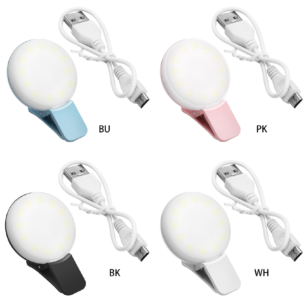 Đèn LED tròn hỗ trợ chụp ảnh selfie cho điện thoại | BigBuy360 - bigbuy360.vn