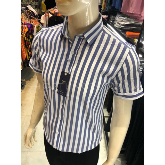 Áo sơ mi ngắn tay MANGO chất đẹp thấm hút mồ hôi trẻ trung thanh lịch hàngVNXK giá rẻ hơn Shop