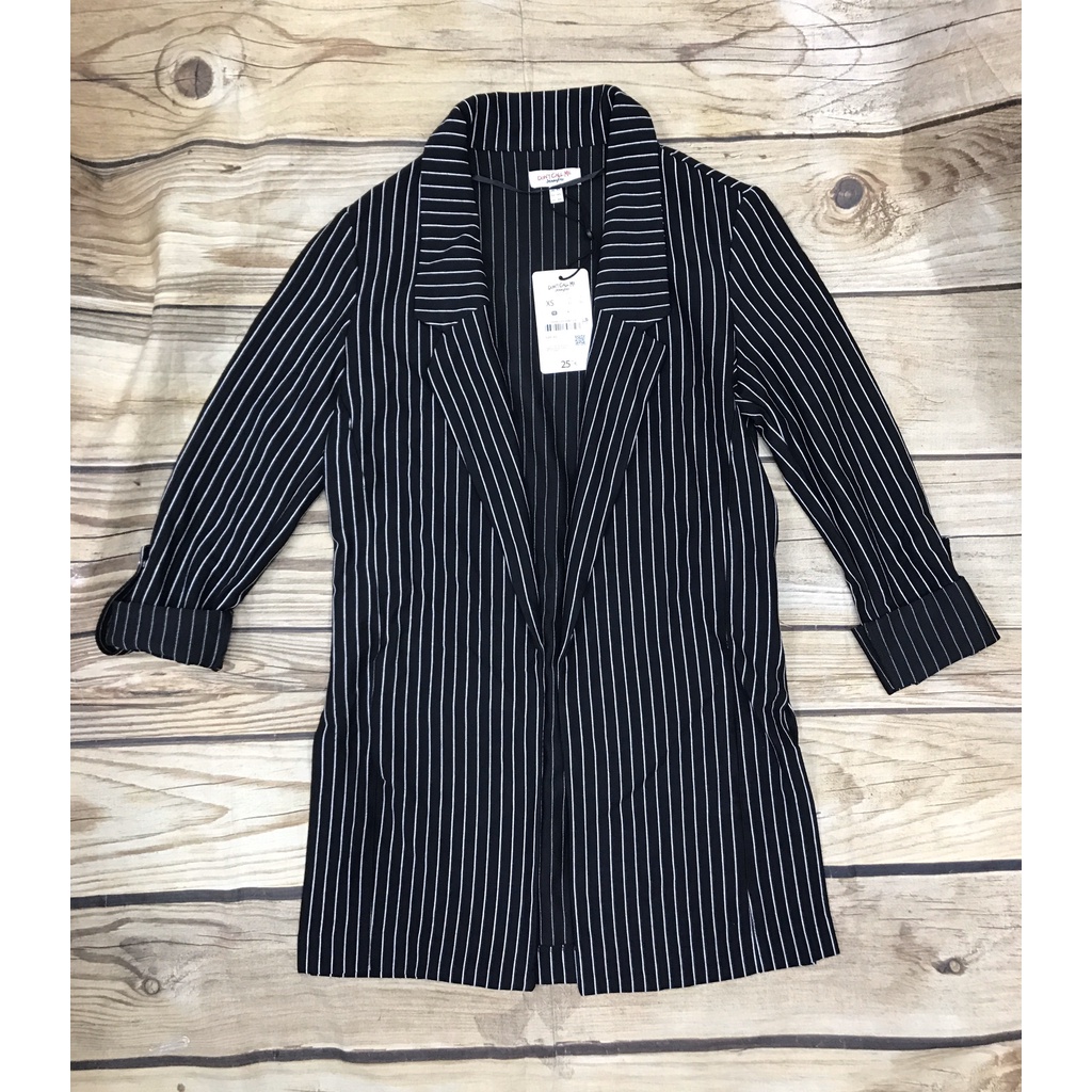 Áo Khoác Vest Blazer Sọc DON'T CALL ME JENNYFER Thời Trang- Cá Tính- Chuẩn Đẹp (Đen/ Xám) | BigBuy360 - bigbuy360.vn