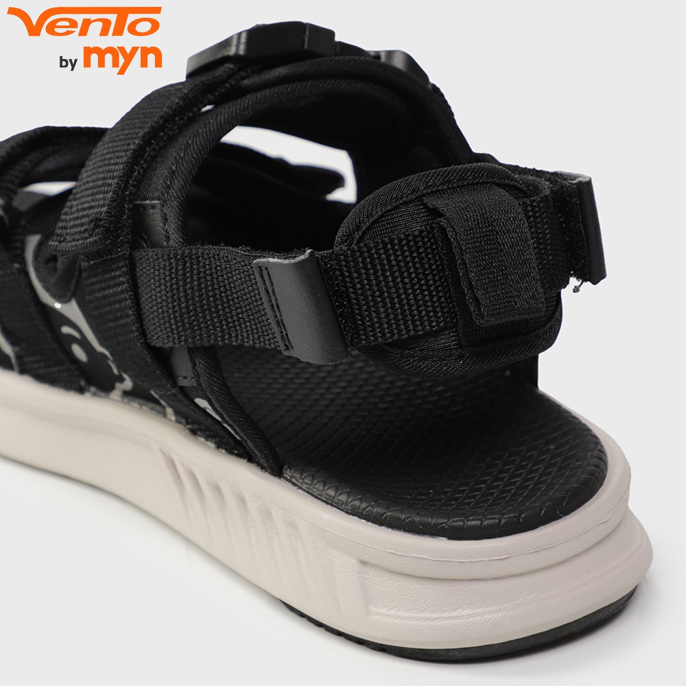 [Mã SKAMLTSM9 giảm 10% đơn 99K] Giày Sandal Vento 3 Quai NB80 màu đen in hoạ tiết hoạt hình kết hợp đế IP