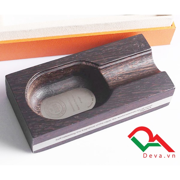 { HÀNG CHÍNH HÃNG } Gạt Tàn Gỗ Lubinski LB063 Cao Cấp Họa Tiết Hoa Văn Sang Trọng