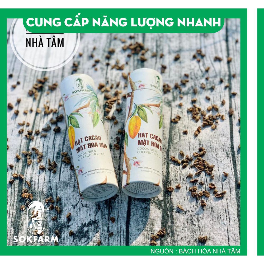 Hạt Cacao Mật Hoa Dừa - Dùng ănạt vặt, dành cho người ăn kiêng, người có đường huyết cao, Chống lão hóa, giảm căng thẳng