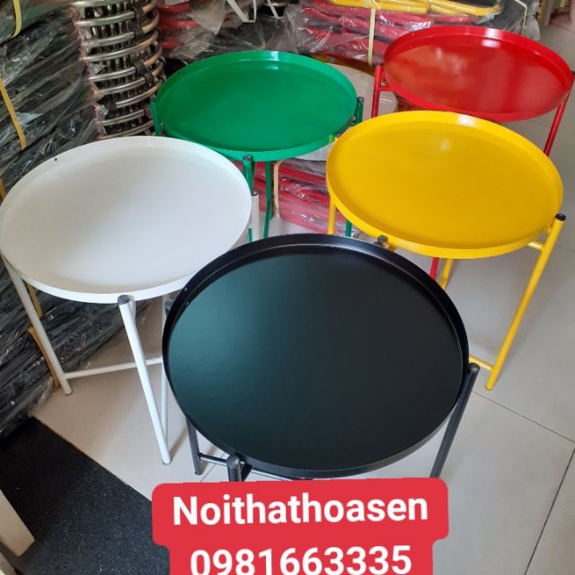 Bàn trà chanh quán cóc, sắt sơn tĩnh điện