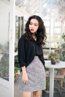 Áo sơ mi nữ công sở màu đen