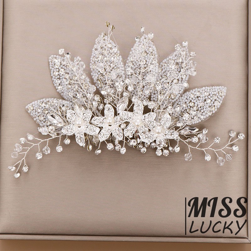 Lược cài tóc kiểu dáng thời trang thanh tú cho cô dâu