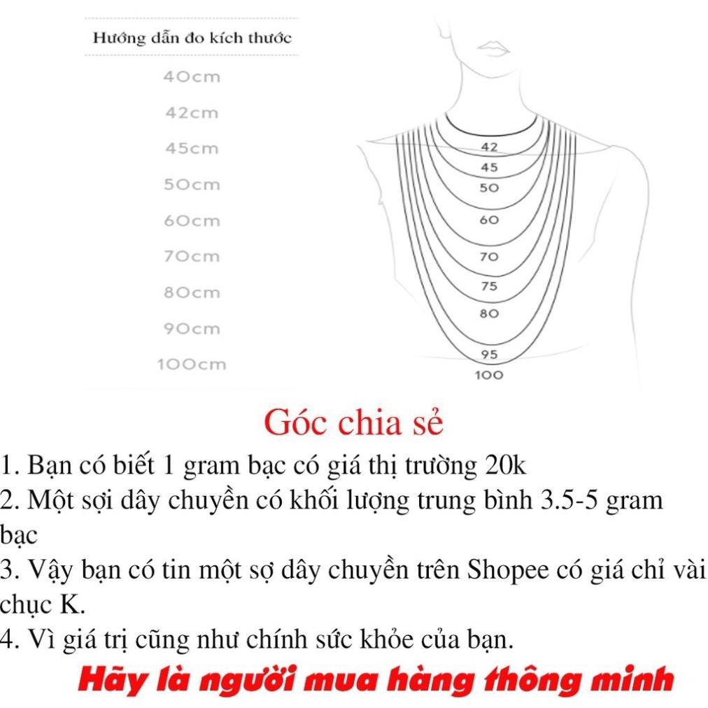 (BẠC THẬT) DÂY CHUYỀN ❣️ DÂY CHUYỀN BẠC ❣️ VÒNG CỔ BẠC NỮ MẶT HỒ LY TRANG SỨC CAO CẤP NO.93