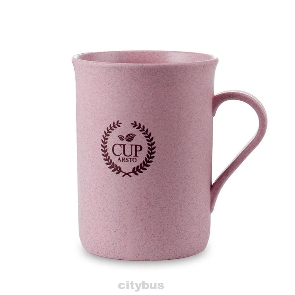 320ml Cup Coffee Tea Wheat Straw Lid Drinking Home Office Mug Travel Reusable Eco-friendly