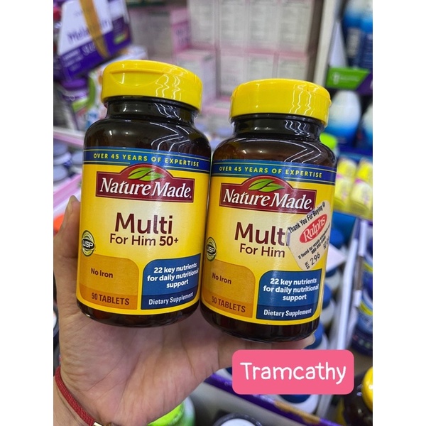 Vitamin tổng hợp dành cho nam Nature Made mỹ 90 viên