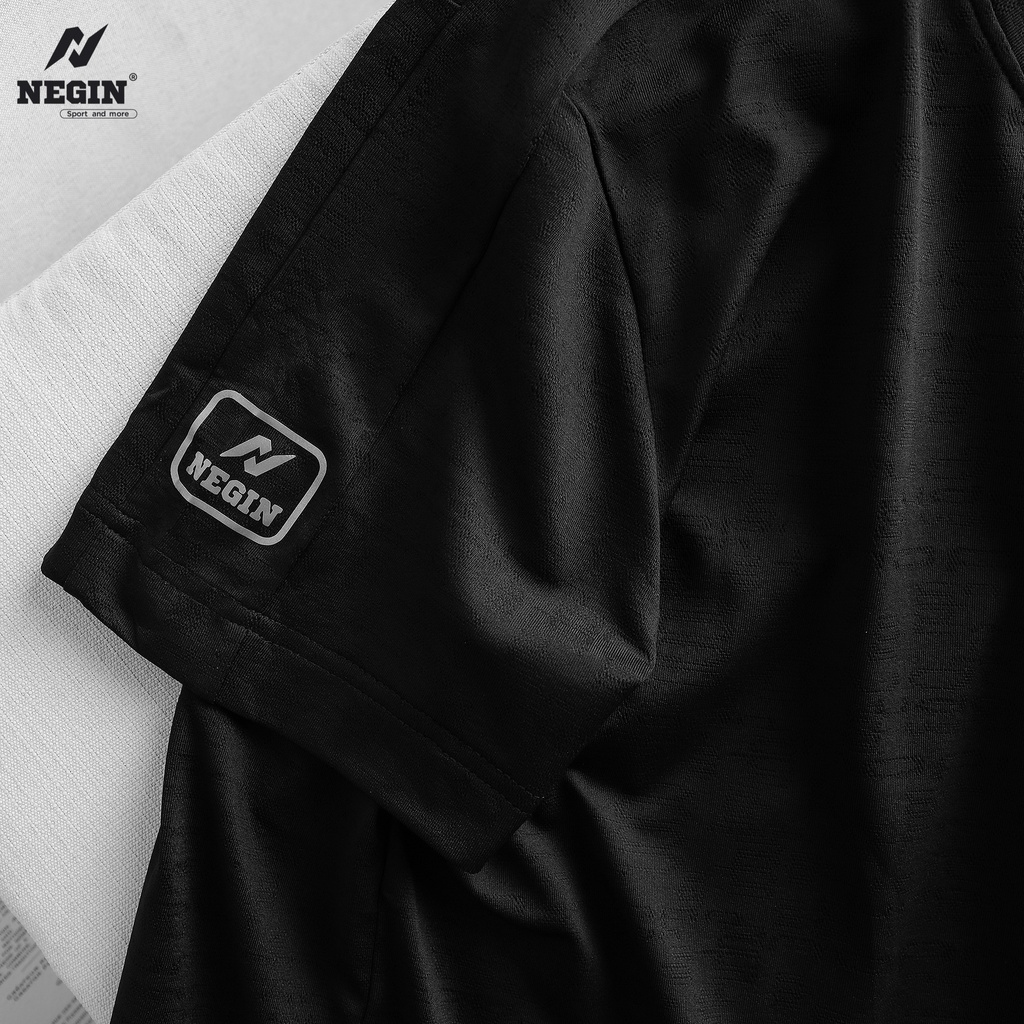 Áo Thun Thể Thao Nam NEGIN Cổ Tròn Tay Ngắn Với Chất Liệu Kháng Khuẩn, Chống Tia UV 0059