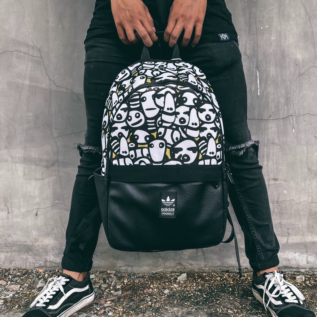 Balo Đi Học Sport 3 Lá Originals Panda Clover Backpack Panda (2) l Xuất Dư Xịn [ FREE SHIP ]