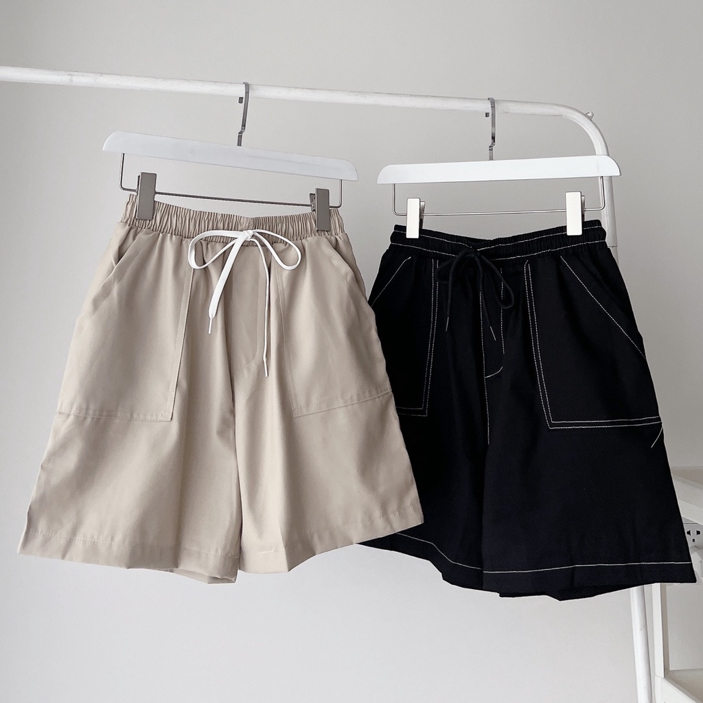 Quần short kaki chỉ nỗi ( ảnh thật 100%)
