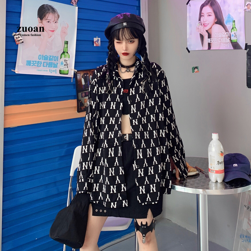 Áo kiểu nữ SUXI dài tay cổ tròn thời trang Hàn