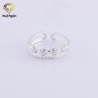 Nhẫn bạc Ý 925 Bạc xinh Huệ Ngân Tràng Hoa RR1309