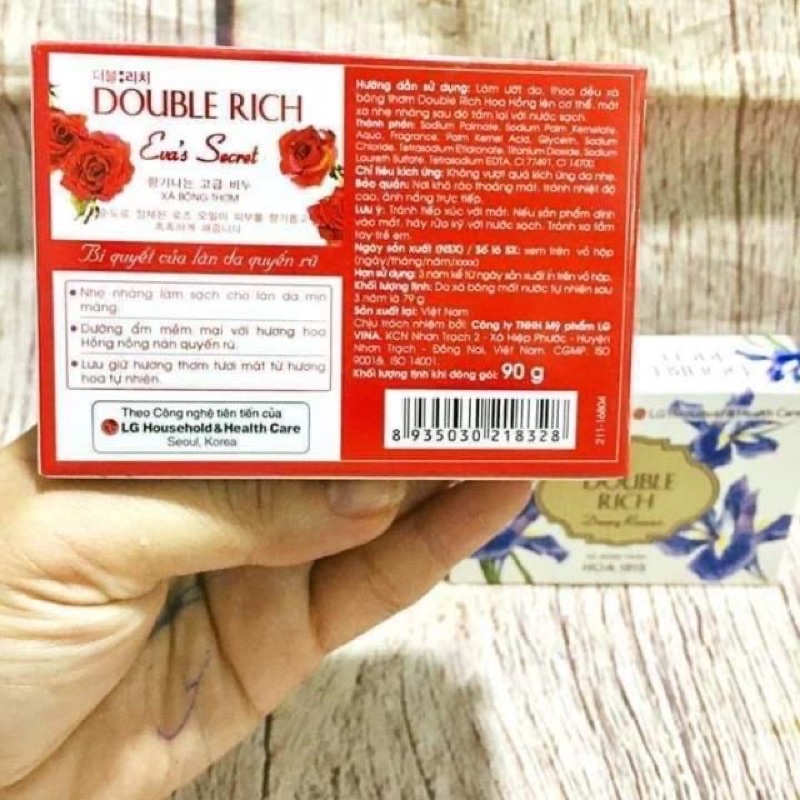 Xà Bông Cục Hương Hoa Double Rich 90g
