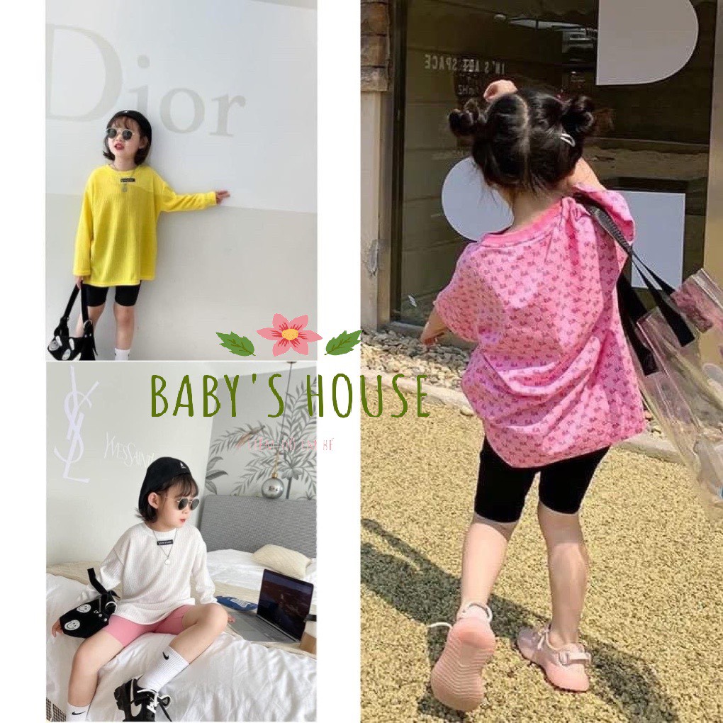 Quần legging đùi màu trơn cho bé gái - Baby's House