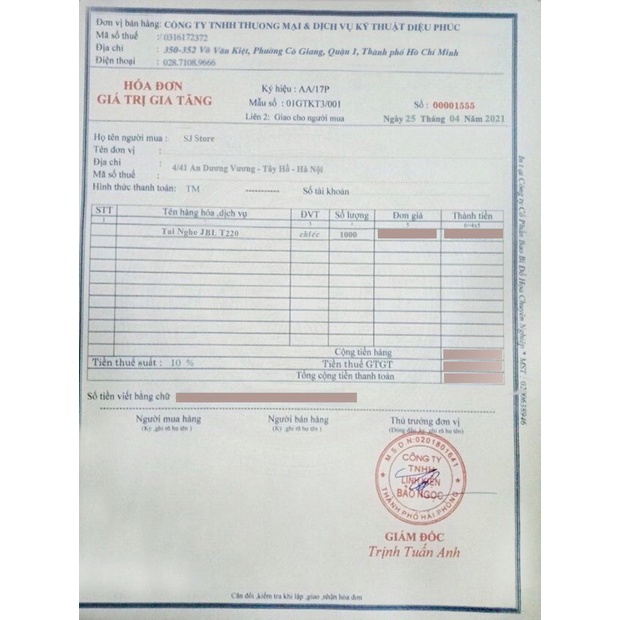 Tai Nghe Bluetooth JBL T220 Chip Âm Thanh Louda, Bass Hay - Thiết Kế Hiện Đại - BH 6 Tháng