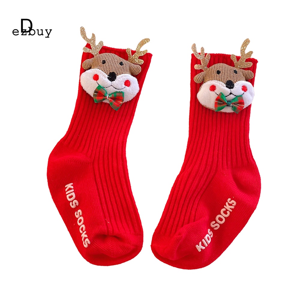 Vớ chân chống phai màu thoải mái họa tiết giáng sinh cho bé