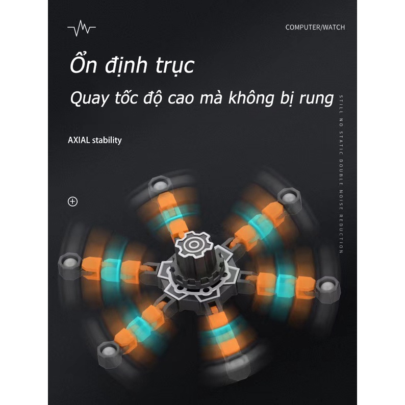 Con Quay đồ Chơi đầu Ngón Tay Cơ khí Dạng Chuỗi Biến Hình , Con Quay Hồi Chuyển Giải Nén Spinner